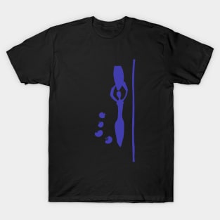 Matisse Cut Out Blue Woman T-Shirt